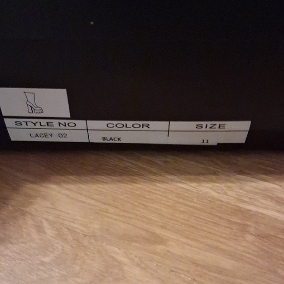 Fashion Nova Moto Goth Platform Chunky Heeled Boots - Picture 2 of 3